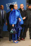 Katy Perry 离开《早安美国》节目录制现场路过时代广场