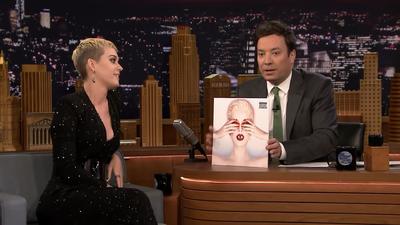 ​​​​​​​Katy Perry解释《Witness》专辑封面嘴巴里有眼珠的含义 - Jimmy Fallon 今夜秀