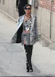 到达"Jimmy Kimmel Live"录制现场