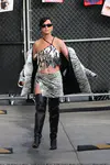 到达"Jimmy Kimmel Live"录制现场