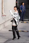 到达"Jimmy Kimmel Live"录制现场