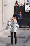 到达"Jimmy Kimmel Live"录制现场