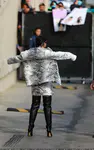 到达"Jimmy Kimmel Live"录制现场