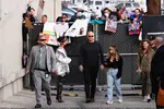到达"Jimmy Kimmel Live"录制现场
