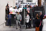 到达"Jimmy Kimmel Live"录制现场