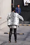 到达"Jimmy Kimmel Live"录制现场