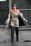 到达"Jimmy Kimmel Live"录制现场