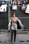 到达"Jimmy Kimmel Live"录制现场