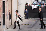 到达"Jimmy Kimmel Live"录制现场