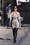 到达"Jimmy Kimmel Live"录制现场