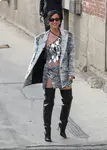 到达"Jimmy Kimmel Live"录制现场