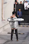 到达"Jimmy Kimmel Live"录制现场