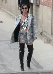 到达"Jimmy Kimmel Live"录制现场