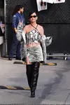 到达"Jimmy Kimmel Live"录制现场