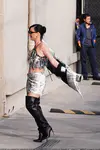 到达"Jimmy Kimmel Live"录制现场