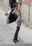 到达"Jimmy Kimmel Live"录制现场