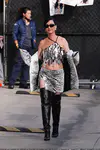 到达"Jimmy Kimmel Live"录制现场