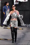 到达"Jimmy Kimmel Live"录制现场