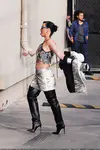 到达"Jimmy Kimmel Live"录制现场