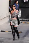 到达"Jimmy Kimmel Live"录制现场