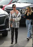 到达"Jimmy Kimmel Live"录制现场
