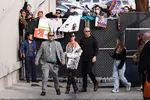 到达"Jimmy Kimmel Live"录制现场