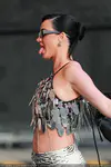 到达"Jimmy Kimmel Live"录制现场