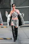 到达"Jimmy Kimmel Live"录制现场