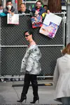 到达"Jimmy Kimmel Live"录制现场