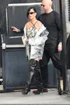 到达"Jimmy Kimmel Live"录制现场