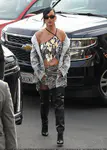 到达"Jimmy Kimmel Live"录制现场