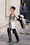 到达"Jimmy Kimmel Live"录制现场