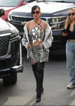 到达"Jimmy Kimmel Live"录制现场