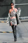 到达"Jimmy Kimmel Live"录制现场