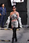到达"Jimmy Kimmel Live"录制现场