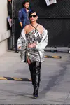 到达"Jimmy Kimmel Live"录制现场