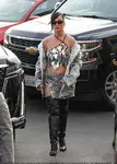 到达"Jimmy Kimmel Live"录制现场