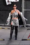 到达"Jimmy Kimmel Live"录制现场