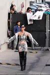 到达"Jimmy Kimmel Live"录制现场