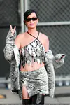 到达"Jimmy Kimmel Live"录制现场