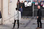 到达"Jimmy Kimmel Live"录制现场