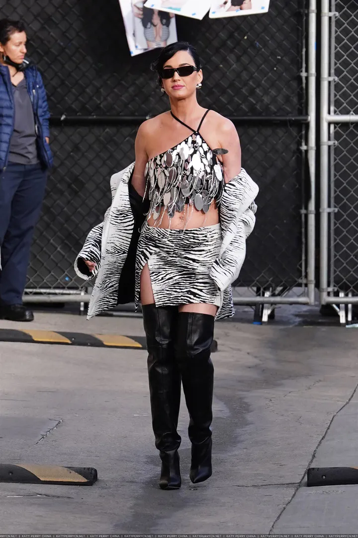 到达"Jimmy Kimmel Live"录制现场