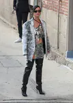 到达"Jimmy Kimmel Live"录制现场