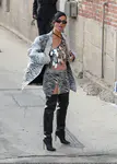 到达"Jimmy Kimmel Live"录制现场