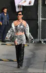 到达"Jimmy Kimmel Live"录制现场