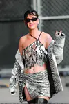 到达"Jimmy Kimmel Live"录制现场