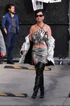 到达"Jimmy Kimmel Live"录制现场