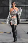 到达"Jimmy Kimmel Live"录制现场