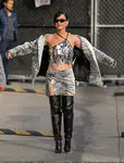到达"Jimmy Kimmel Live"录制现场