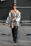 到达"Jimmy Kimmel Live"录制现场